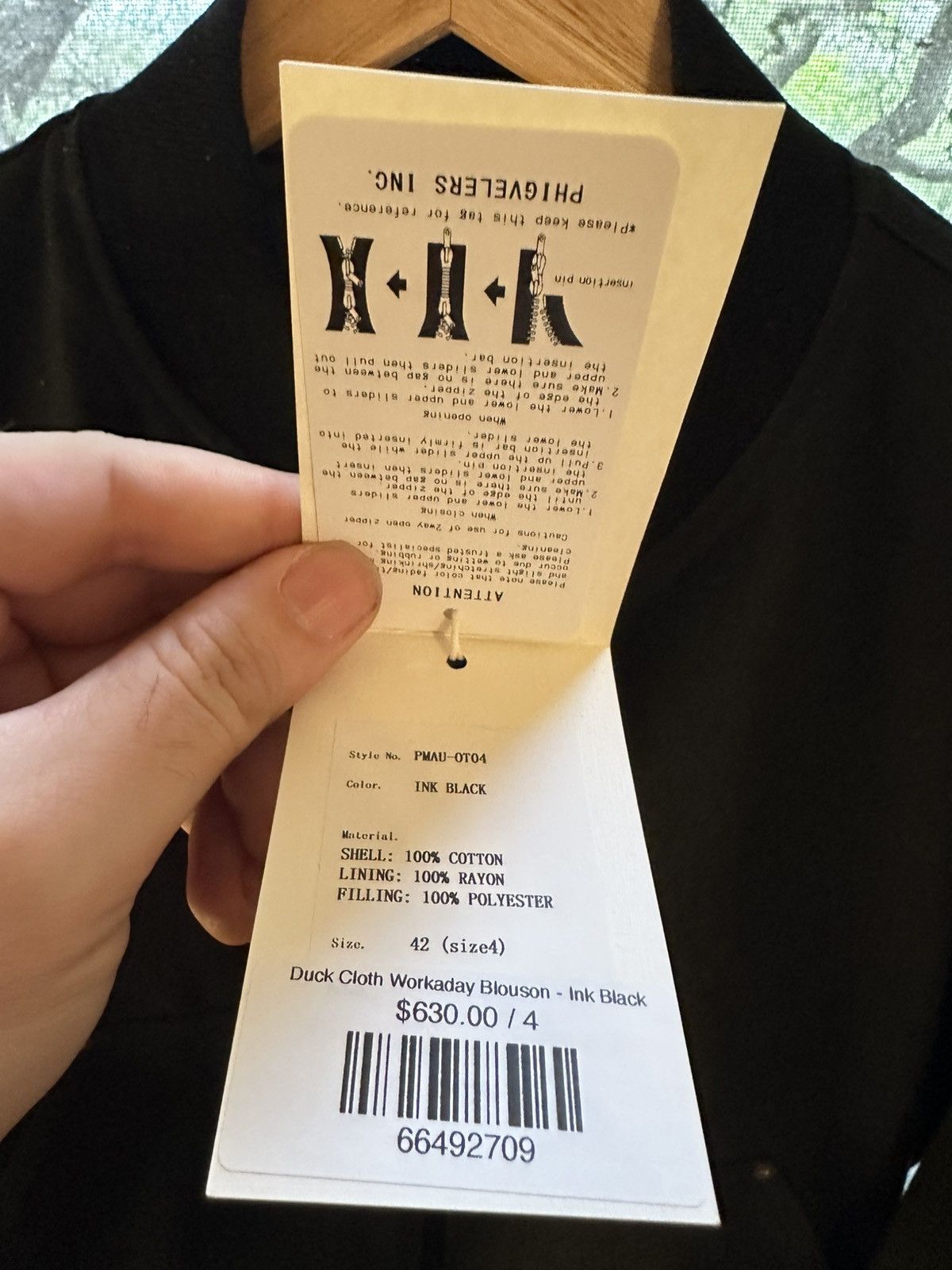 PHIGVEL MAKERS & Co. Duck Cloth Workaday Blouson Ink Black Size US L / EU 52-54 / 3 - 10 Thumbnail