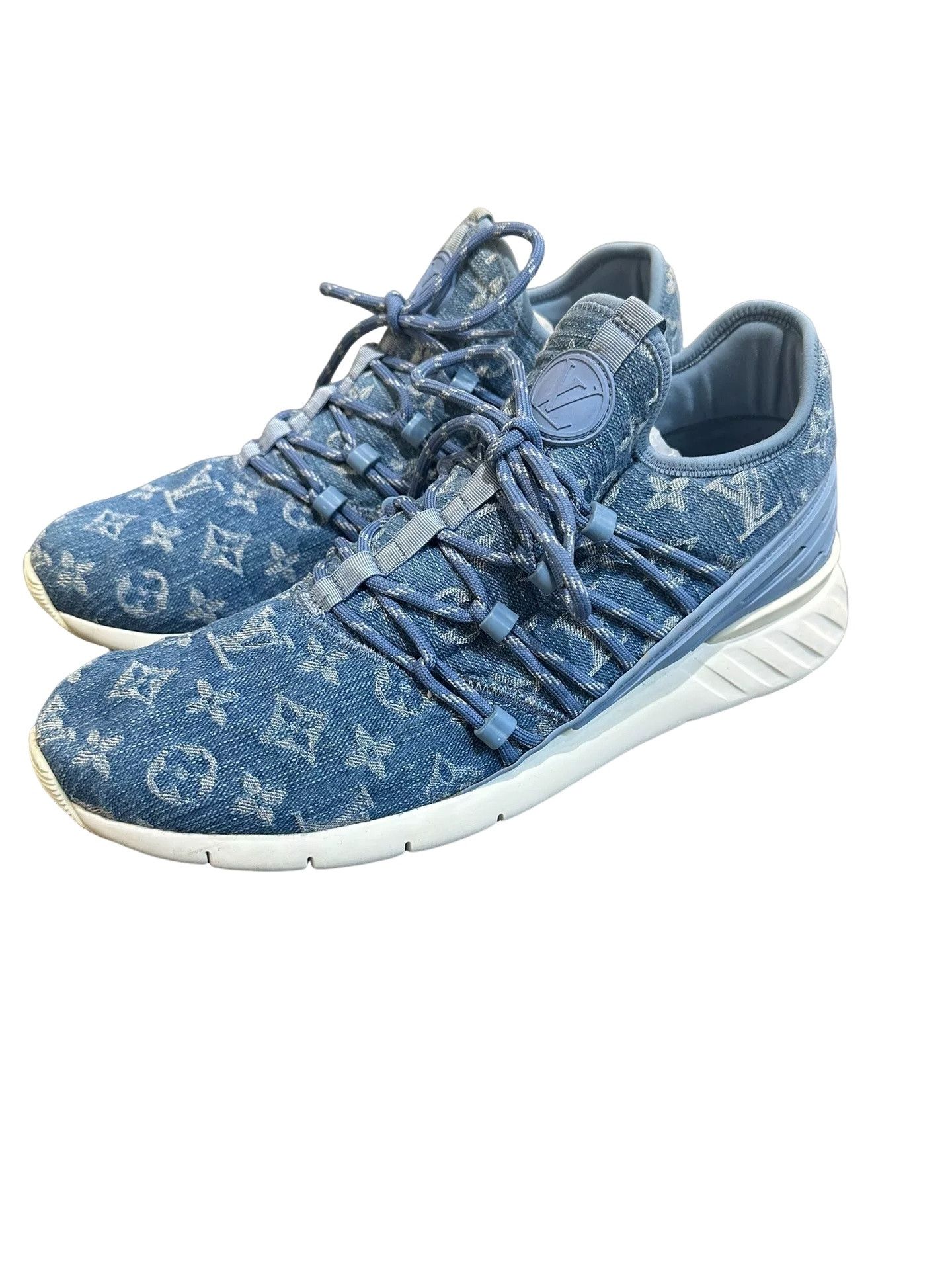 Louis Vuitton Louis Vuitton Monogram Denim Fastlane Sneakers 7.5 Size US 8.5 / EU 41-42 - 1 Thumbnail