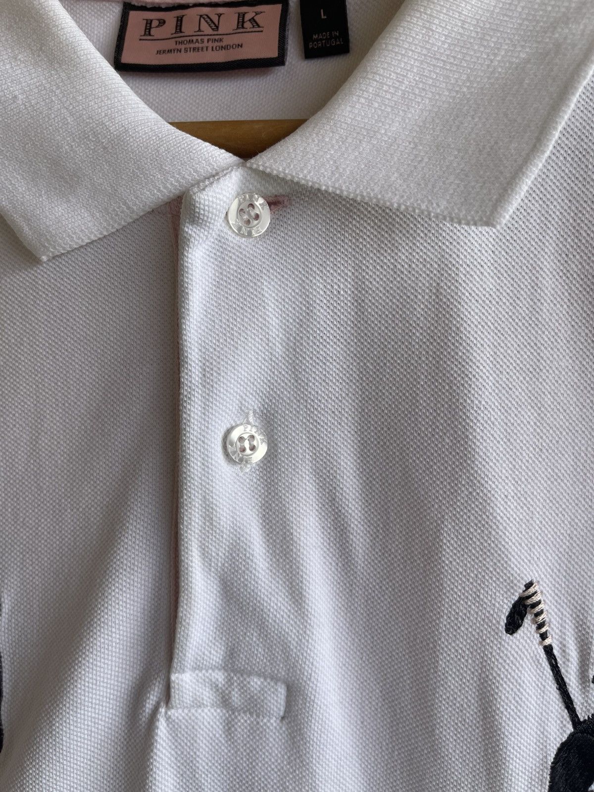 Thomas Pink Grail🔥THOMAS PINK🔥Jermyn Street London Polo Tee Size US L / EU 52-54 / 3 - 9 Thumbnail