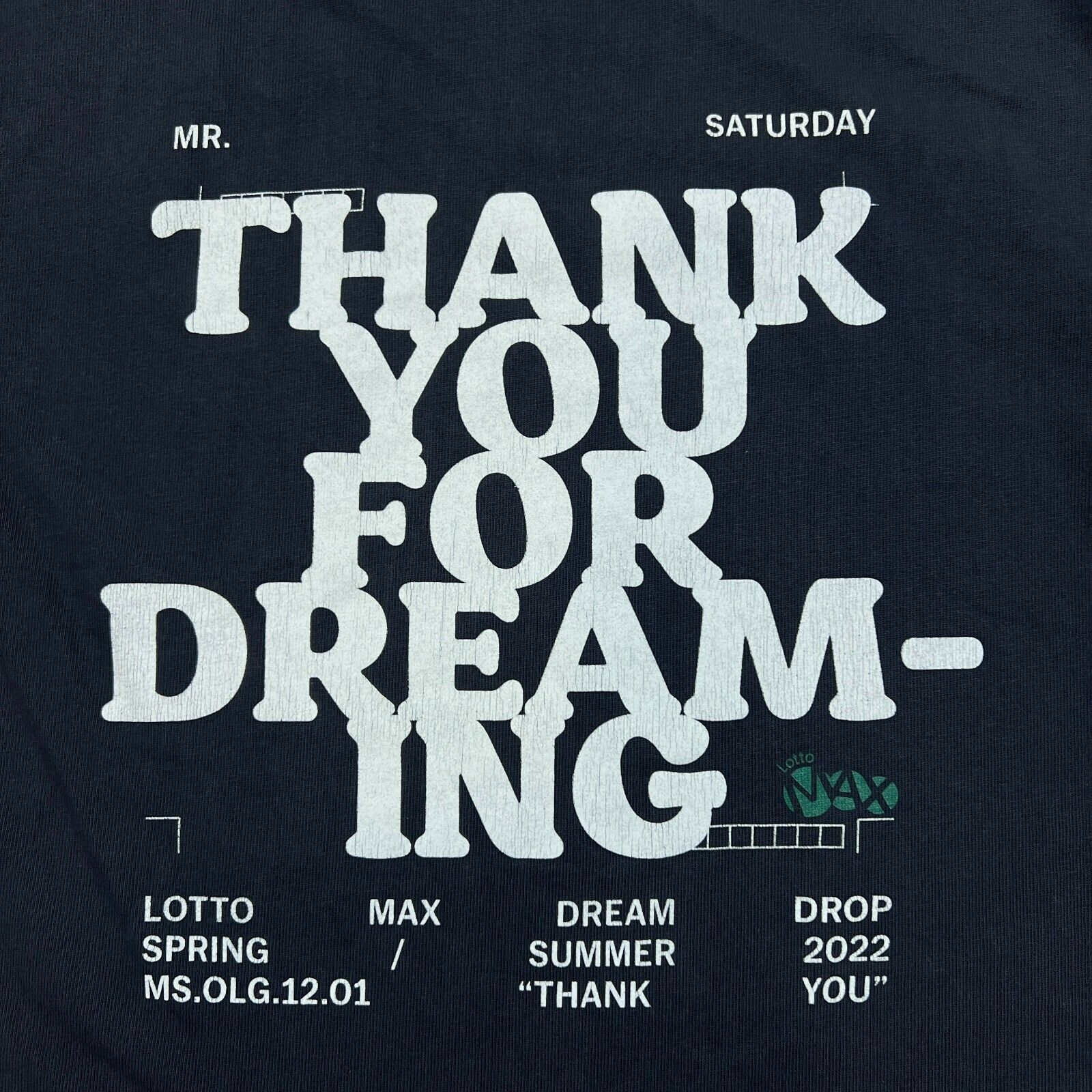 Mr. Saturday Mr Saturday x Lotto Max T Shirt XL Thank You Dreaming Tee Size US XL / EU 56 / 4 - 6 Thumbnail