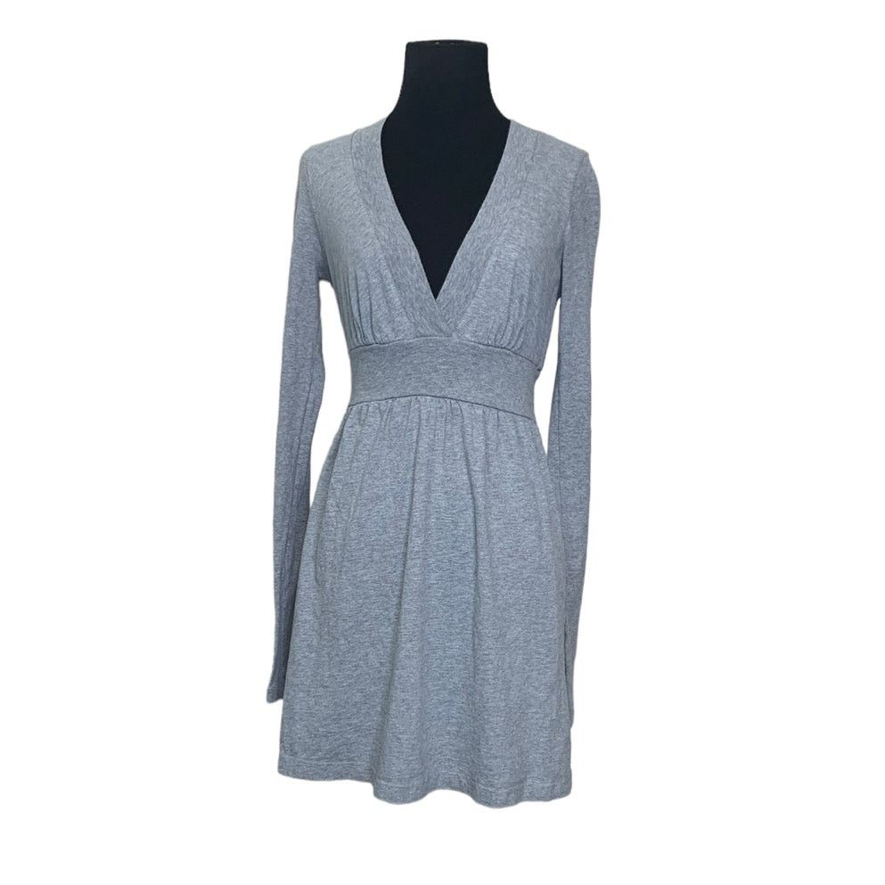 James Perse JAMES PERSE gray Long Sleeve V-Neck Mini Dress size 2 - M Size M / US 6-8 / IT 42-44 - 10 Thumbnail