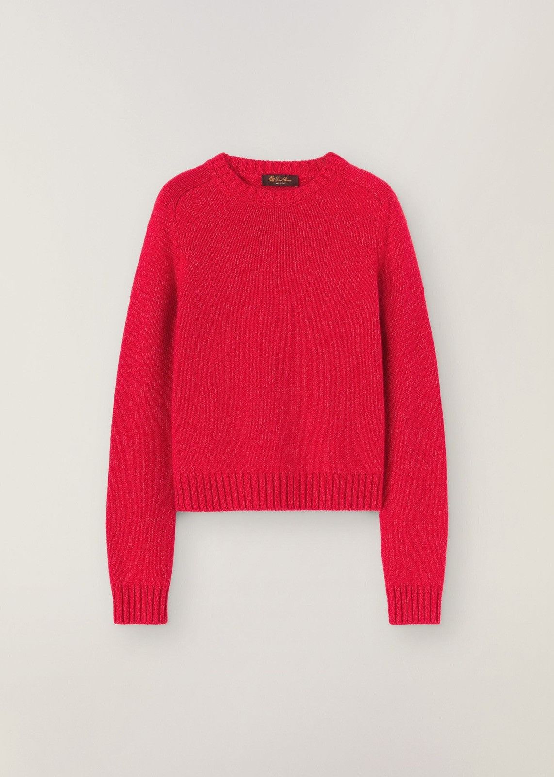 image of Loro Piana O1Loc1C0124 Roundneck Sweater In Red, Women's (Size Large)