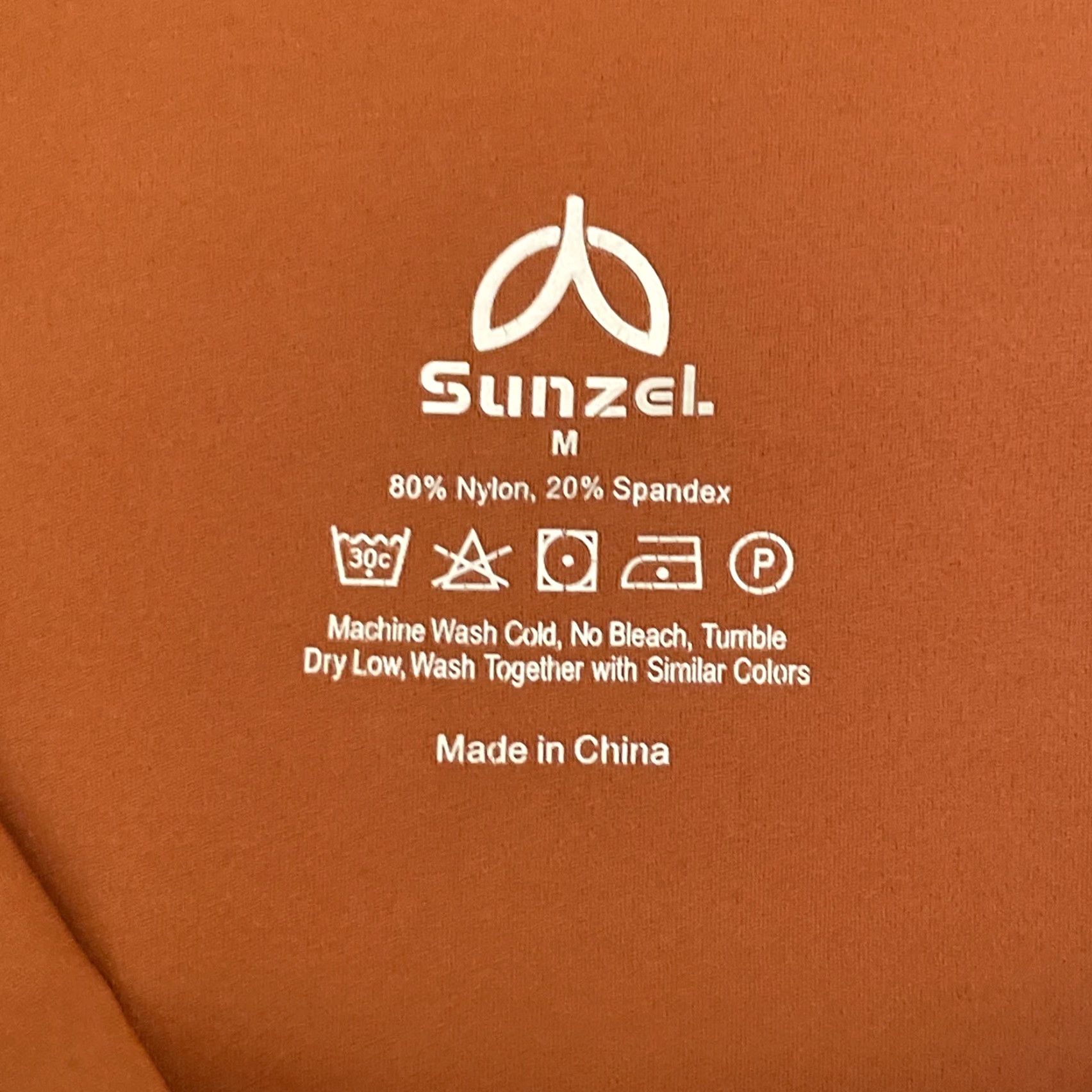 Rusty Sunzel Pants Women's Medium Orange Rust Leggings Crossover Flared Active Yoga Size 32" / US 10 / IT 46 - 4 Thumbnail