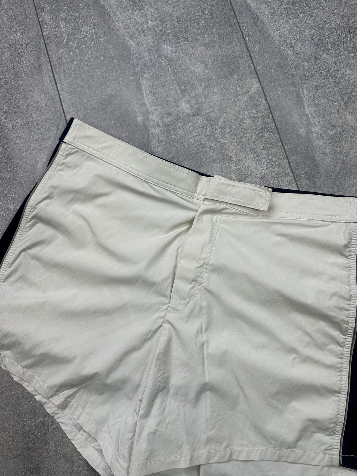 Vintage Vintage Luxury La Perla White/Blue Shorts xxxl Size US 40 / EU 56 - 8 Thumbnail