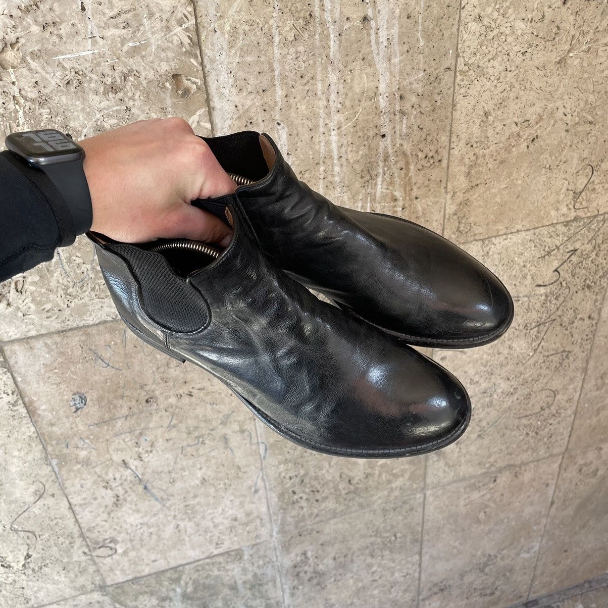 Officine Creative Officine Creative Anatomia 083 Black Leather Chelsea Boots Size US 11 / EU 44 - 3 Thumbnail