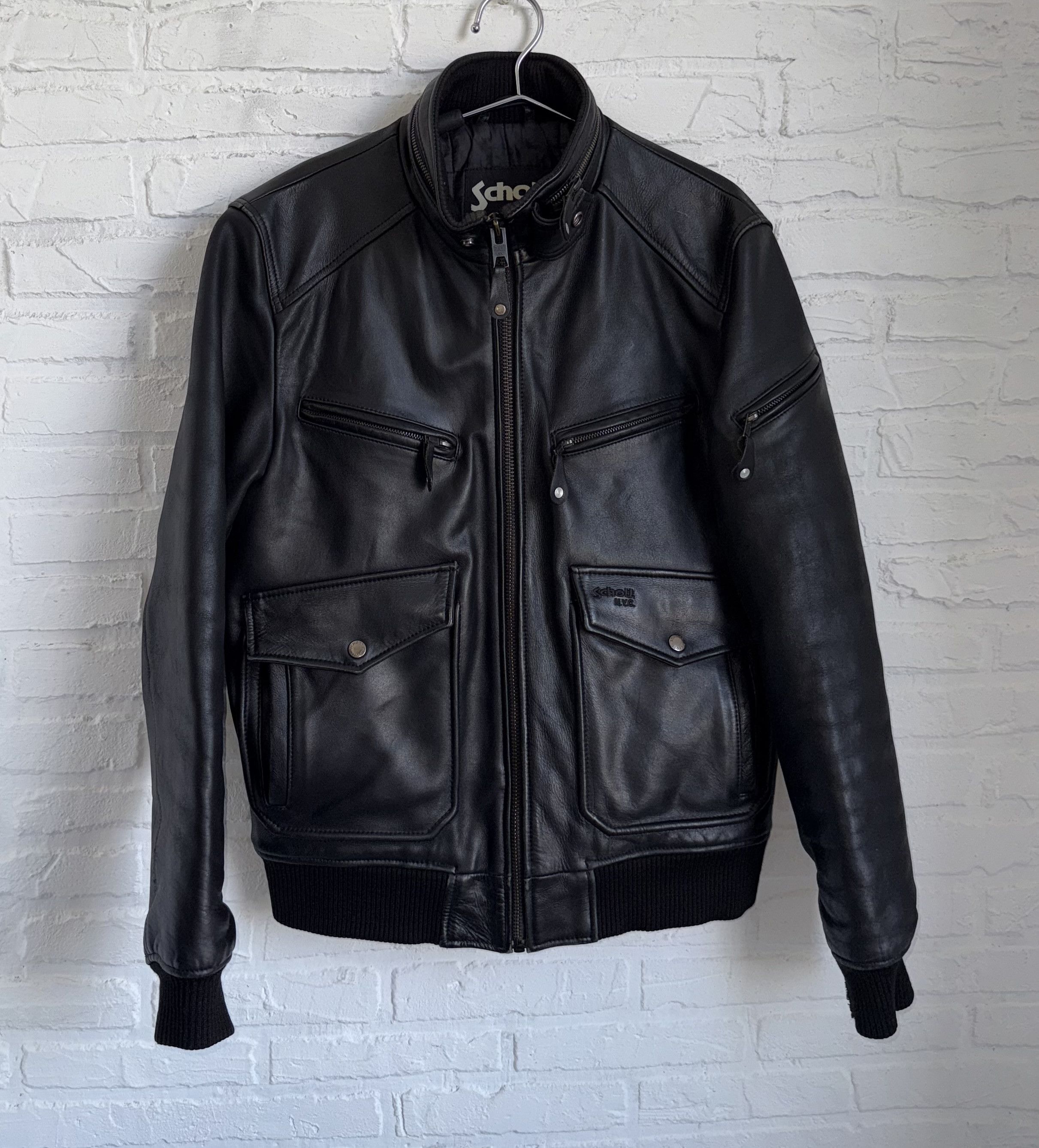 Schott Schott aviator leather jacket packable hood Size US M / EU 48-50 / 2 - 1 Thumbnail