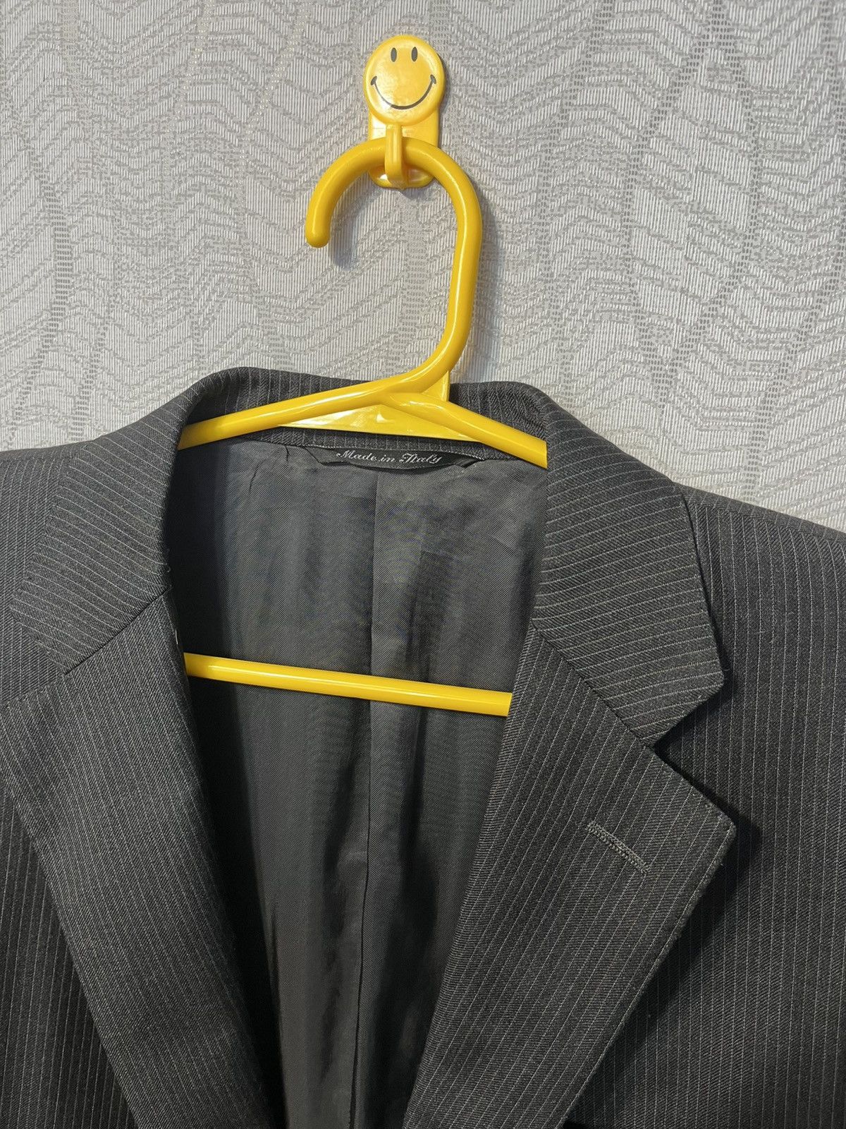 Canali Canali Pure Wool Men’s Black Striped 2 Piece Blazer Jacket Size 44R - 3 Thumbnail