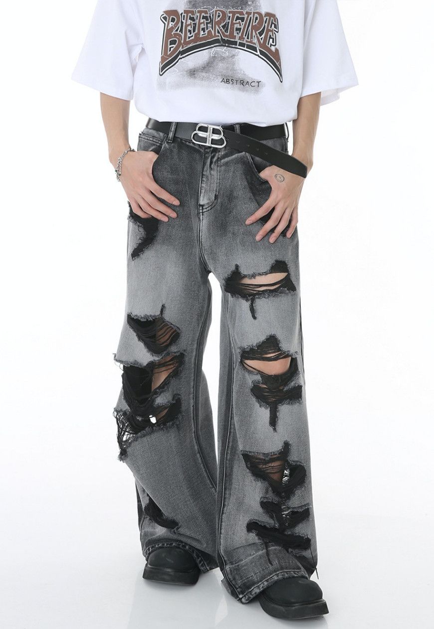 Other Unisex ripped floor mopping jeans Size US 30 / EU 46 - 1 Thumbnail