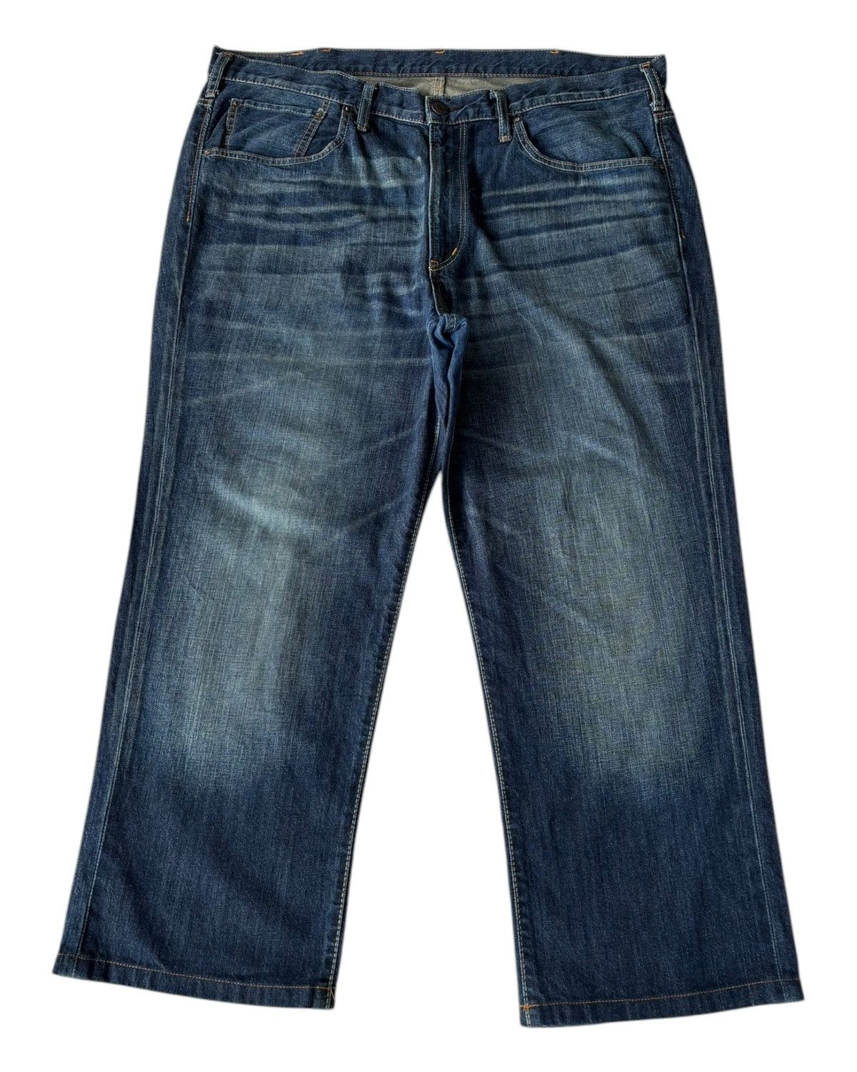Edwin × If Six Was Nine × Le Grande Bleu (L.G.B.) 🔥VINTAGE EDWIN GOLD RUSH OVERSIZED DENIM BAGGY JEANS Size US 42 / EU 58 - 1 Thumbnail