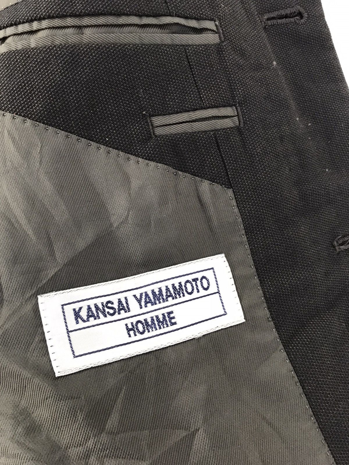 Japanese Brand Kansai Yamamoto Homme Blazer Coat Jacket Simple Design Size US M / EU 48-50 / 2 - 6 Thumbnail
