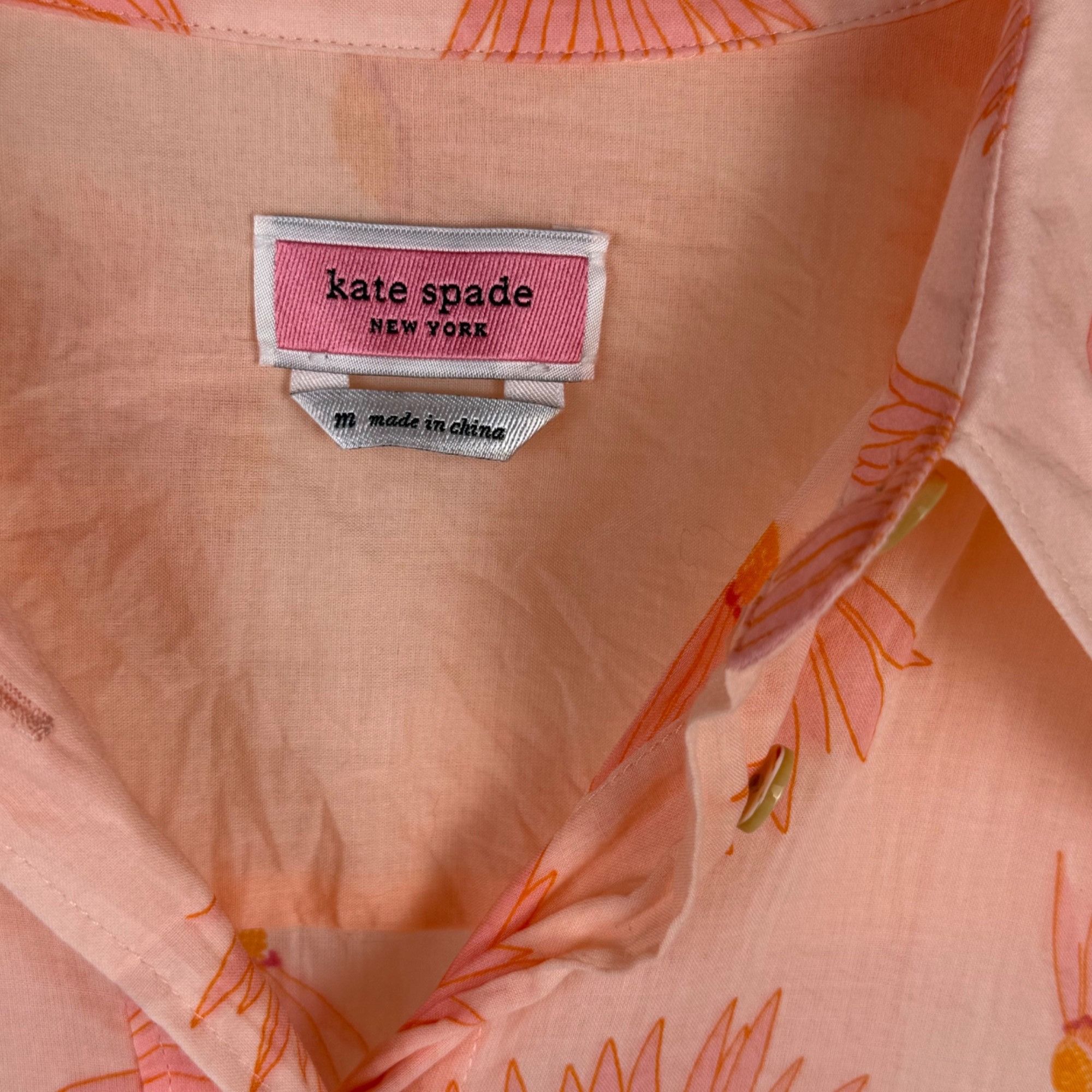Kate Spade Kate Spade Women's Falling Flower Voile Long-Sleeve Blouse B Size M / US 6-8 / IT 42-44 - 2 Thumbnail