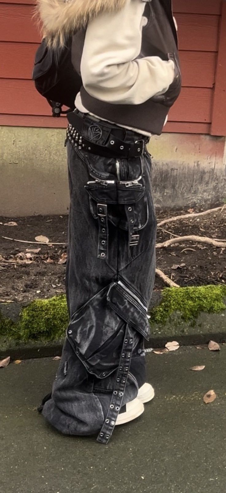 No Faith Studios No/Faith studios Black Heavy Cargo pants Size US 32 / EU 48 - 3 Thumbnail