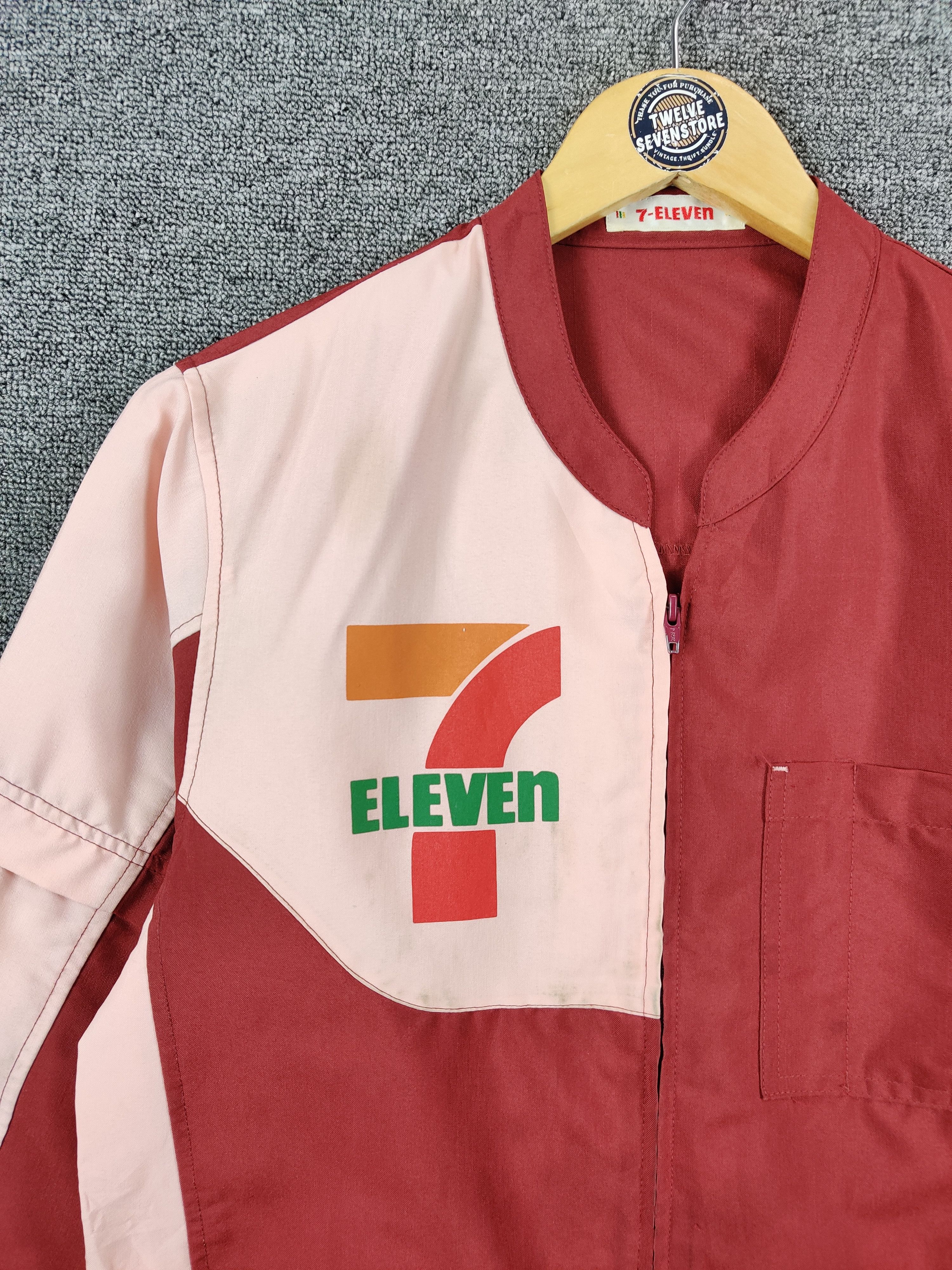 Japanese Brand Vintage 7eleven Uniform Workers Long Sleeve Shirt Size US M / EU 48-50 / 2 - 6 Thumbnail
