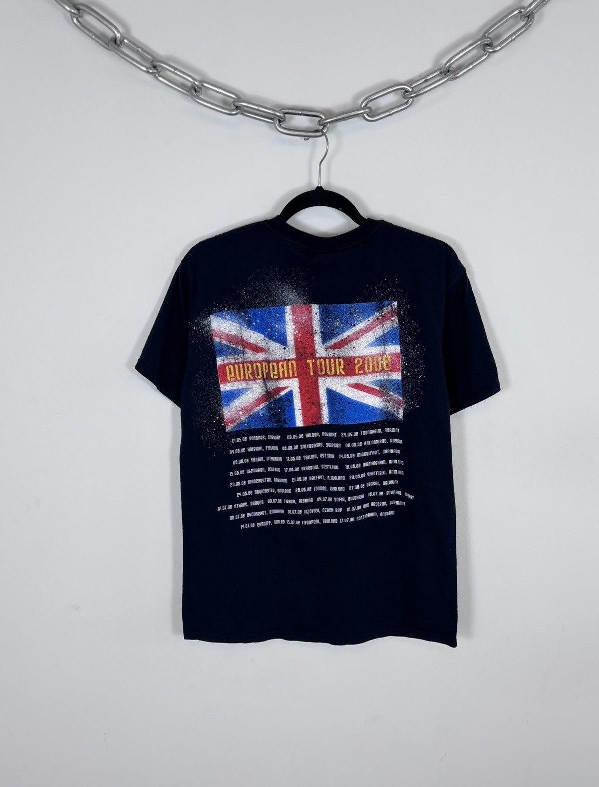 Band Tees Vintage Def Leppard 2008 European Tour Black T-Shirt Tee Size US M / EU 48-50 / 2 - 2 Thumbnail
