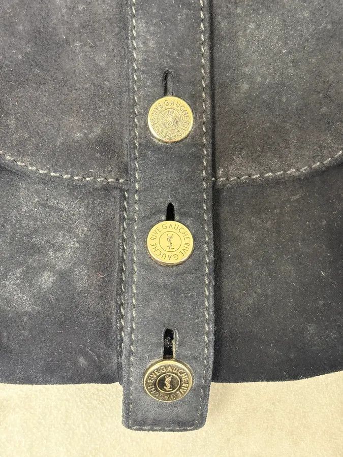 Yves Saint Laurent AW2003 Yves Saint Laurent Black Suede Leather Mala Horn Bag Size ONE SIZE - 7 Thumbnail