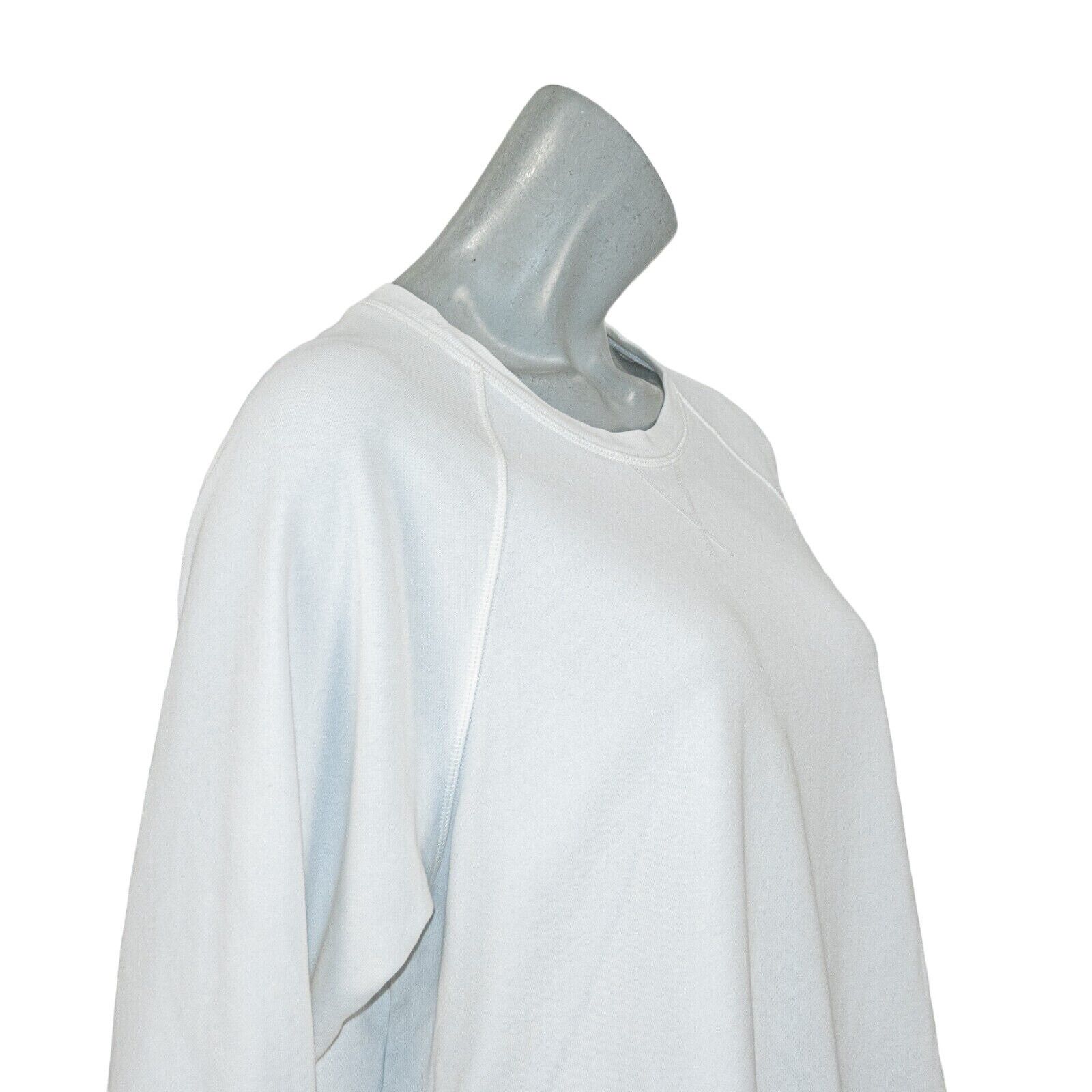 Lee Mathews LEE MATHEWS Crew Neck Pullover Sweatshirt split side White Size M / US 6-8 / IT 42-44 - 9 Thumbnail