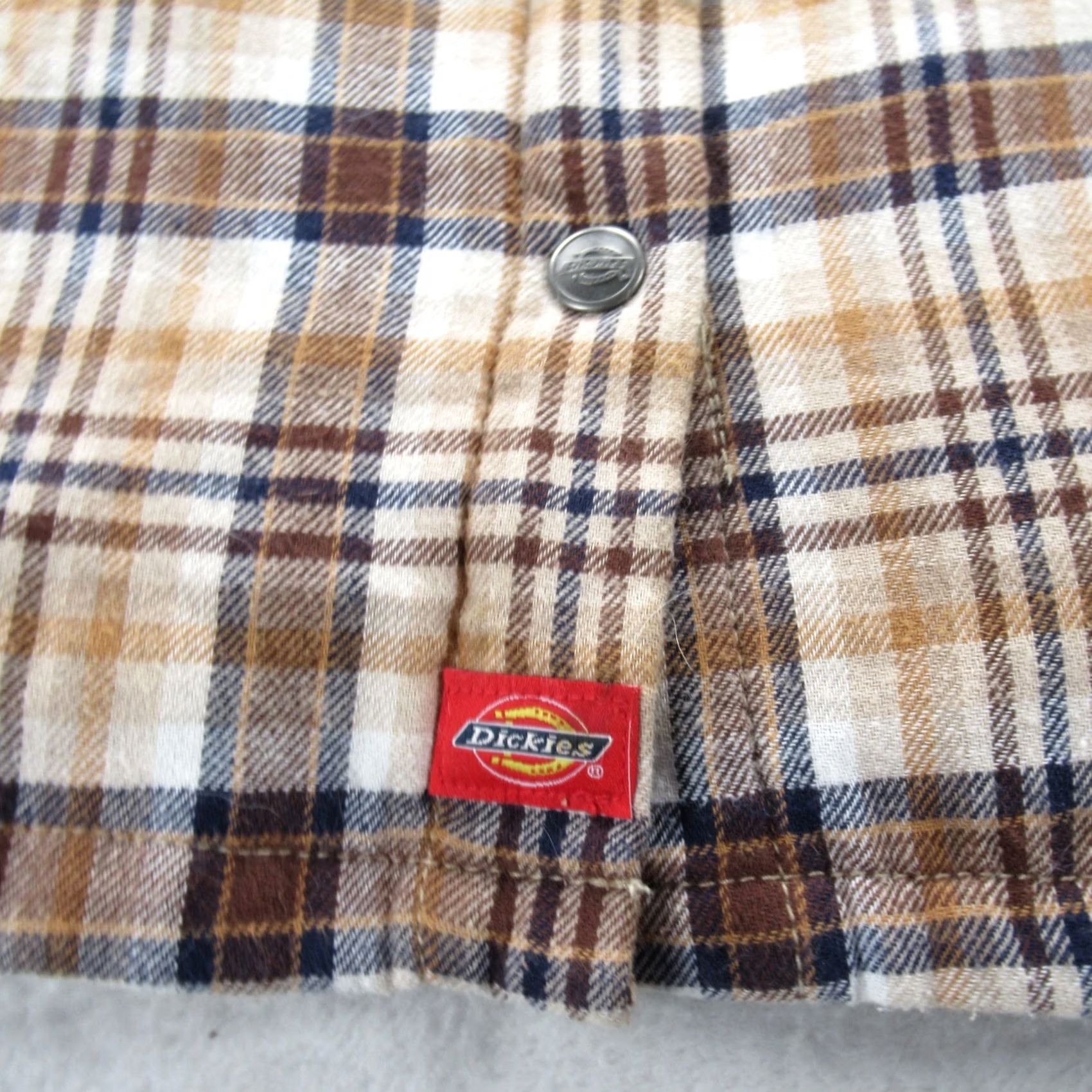 Dickies Dickies Insulated Jacket Shirt Jacket Men XS Brown Plaid Snap Quilted Lined Workwear Size US XS / EU 42 / 0 - 6 Thumbnail