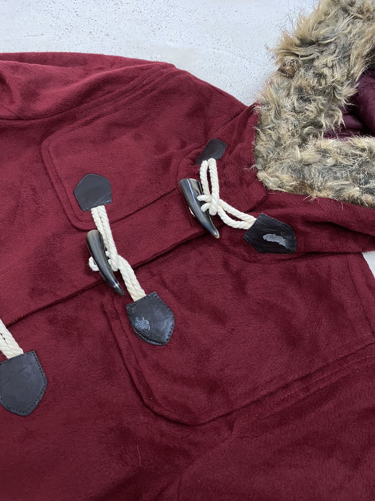 Tornado Mart Avant Garde Hoodie Fur Winter Jacket Harris Tweed Style Size US S / EU 44-46 / 1 - 8 Thumbnail