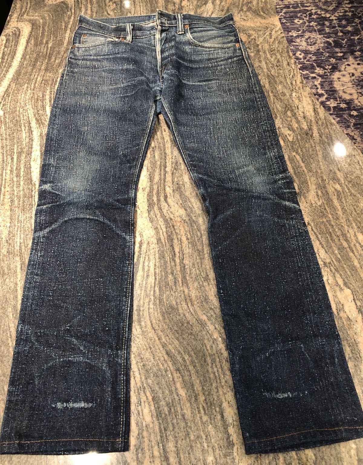 Pure Blue Japan Syoaiya 31 17oz heavy slub selvedge jeans | Grailed