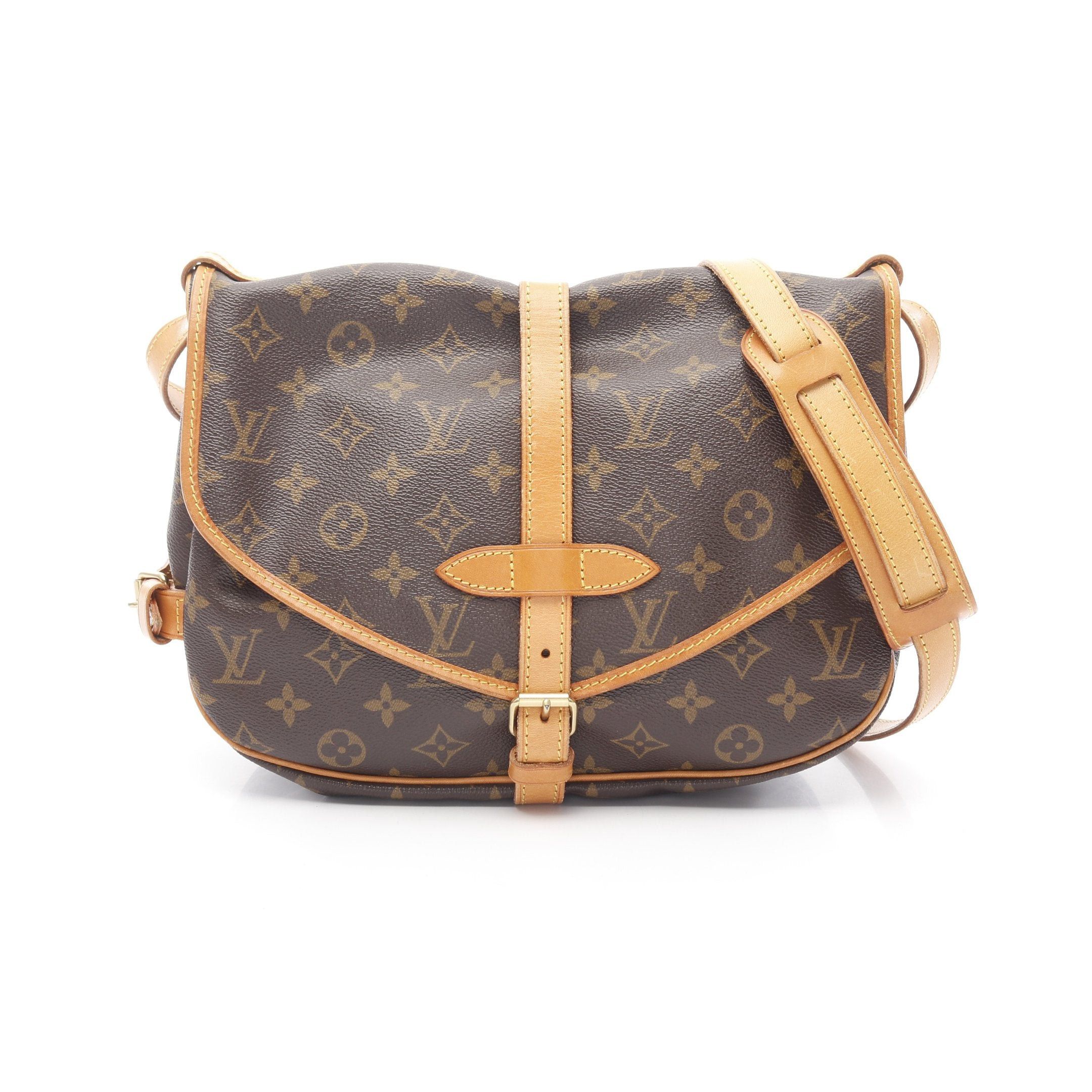 Louis Vuitton Louis Vuitton Saumur 30 Monogram Shoulder Bag Leather Brown Size ONE SIZE - 1 Thumbnail