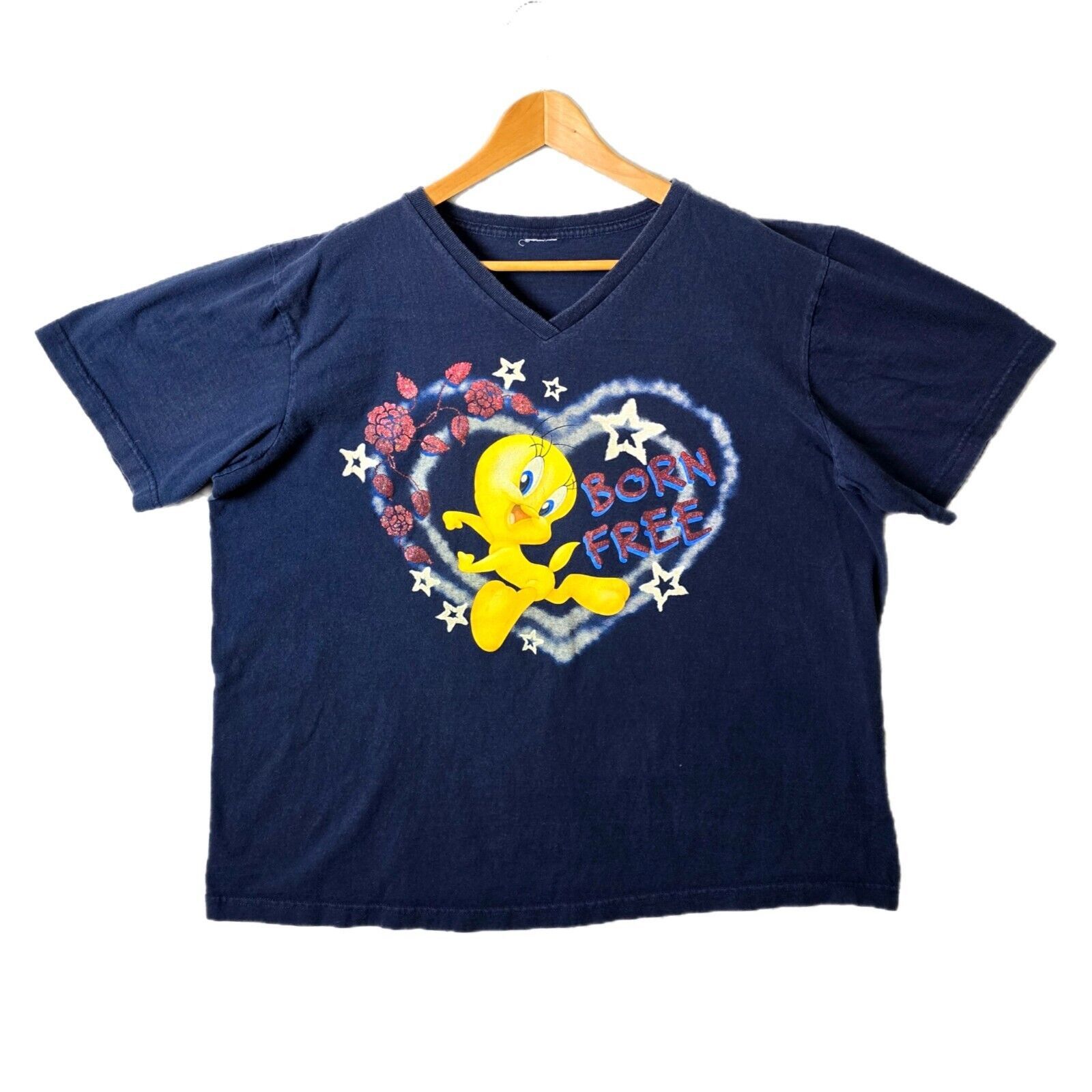 Vintage Vintage Womens Looney Tunes Tweetie Bird Born Free Shirt XXL Size XXL / US 16-18 / IT 52-54 - 1 Thumbnail