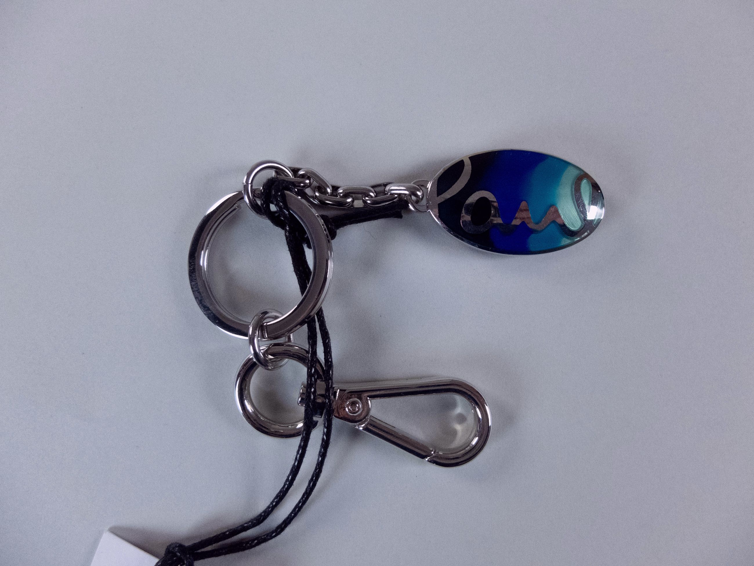 Paul Smith PAUL SMITH blue green red oval metal logo keyring key ring Size ONE SIZE - 2 Thumbnail