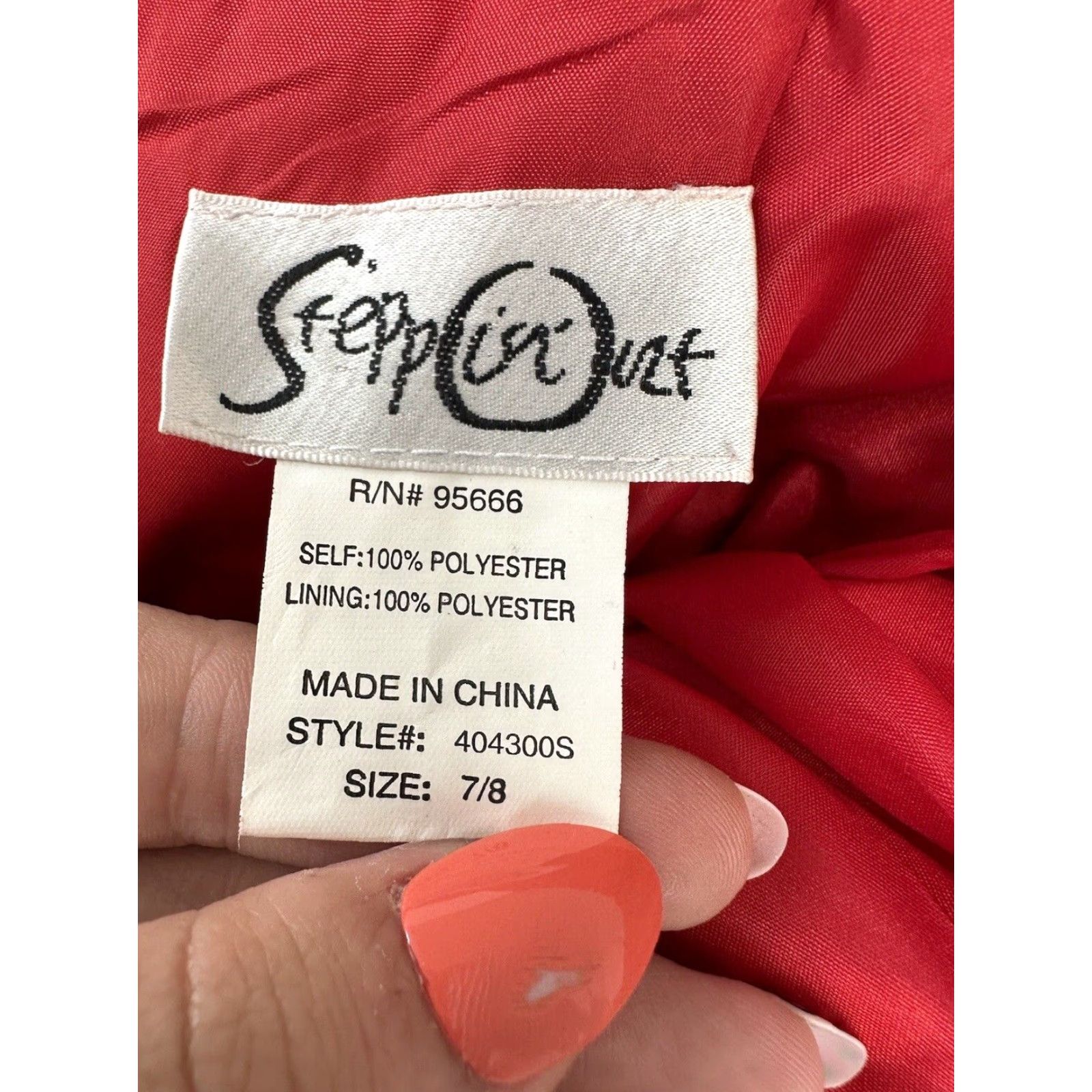 Vintage VINTAGE? (No) Steppin Out Red Strapless Mini Dress Belted Ruffled Cocktail 8 Womens Dress Summer Fall Spring Party/Formal Size M / US 6-8 / IT 42-44 - 4 Thumbnail
