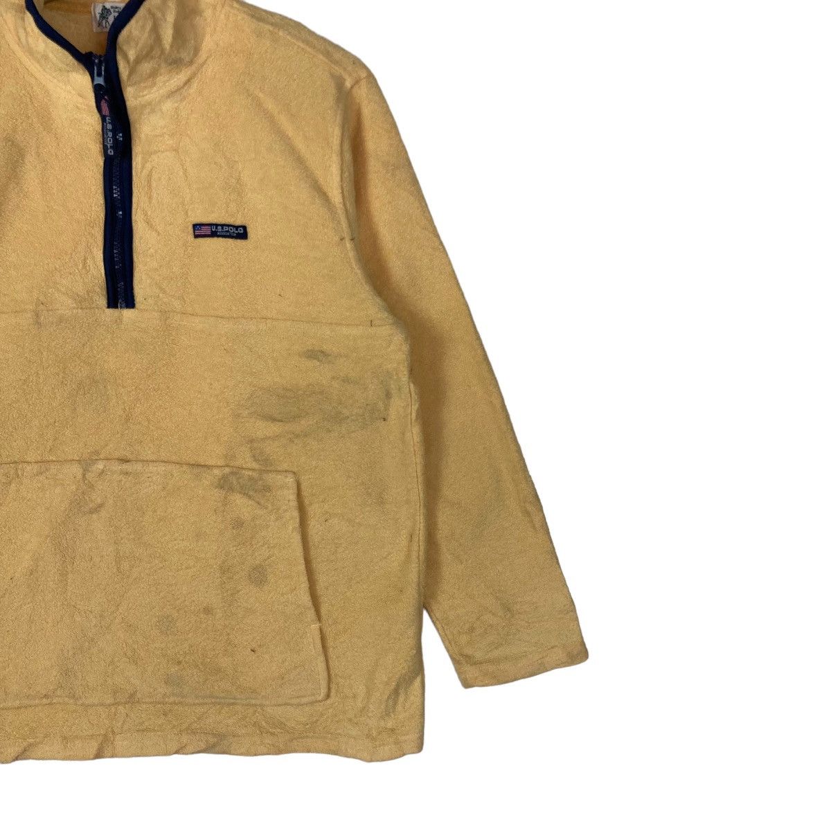 U.S. Polo Assn. Vintage US Polo Association Quarter Zip Pullover Jumper Size US L / EU 52-54 / 3 - 5 Thumbnail