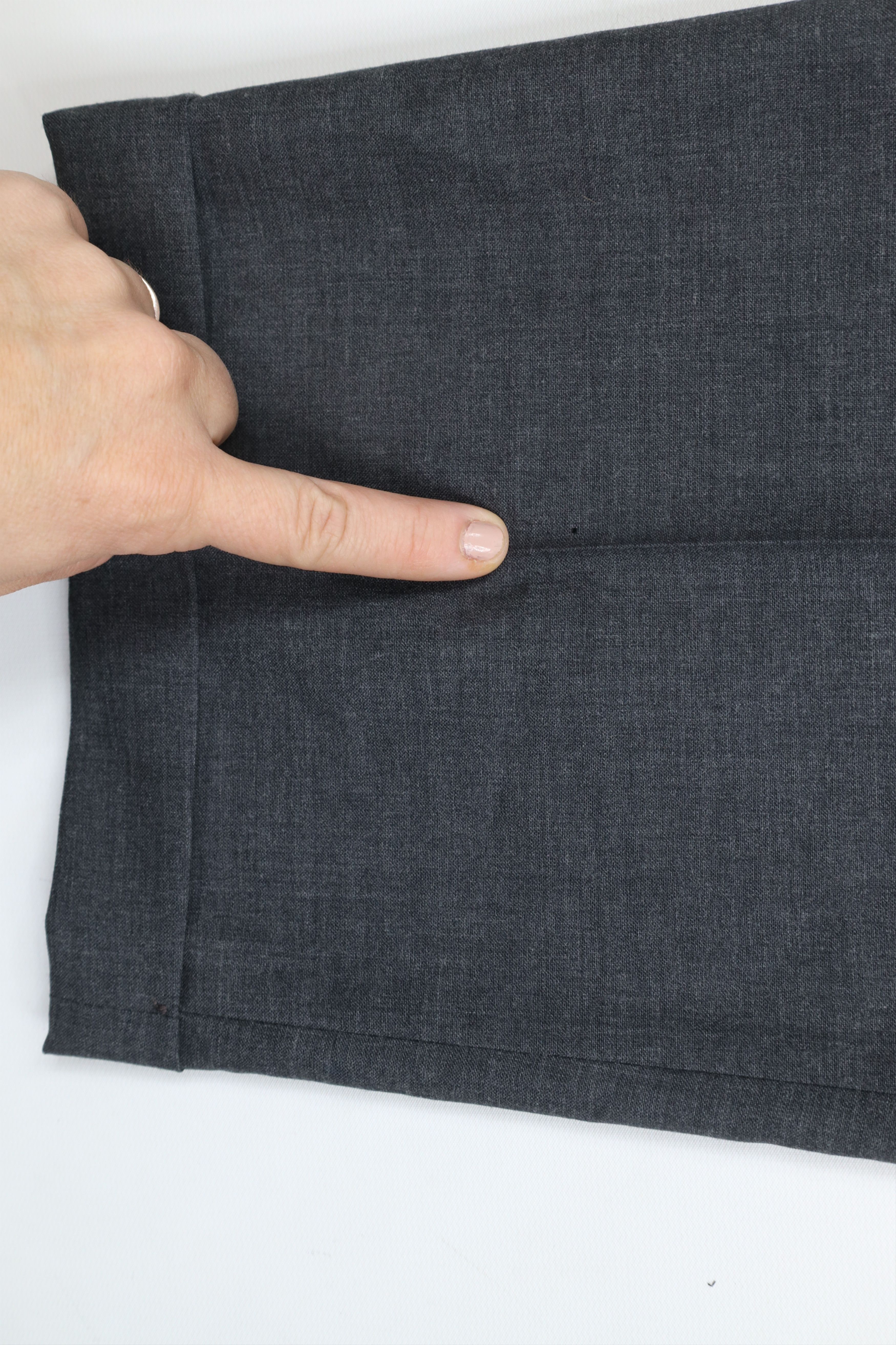 Lands' End × Vintage Deadstock Vintage 90s Lands End Wool Wide Leg Chino Pants Size US 36 / EU 52 - 7 Thumbnail