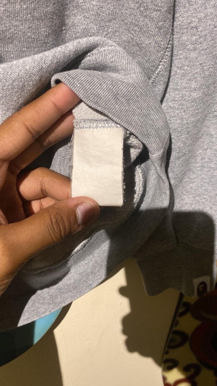 Bape Bape A Bathing Ape Head Lightning Crewneck Sweatshirt Grey Size ONE SIZE - 12 Thumbnail