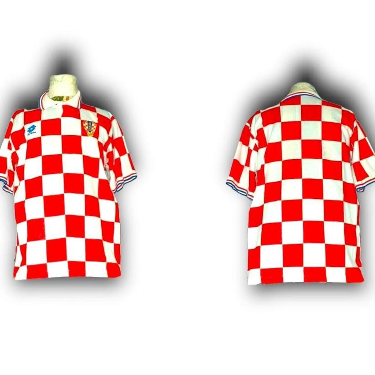 Lotto Sport Fc Croatia 1996 1997 Home Shirt Jersey Size US L / EU 52-54 / 3 - 3 Thumbnail