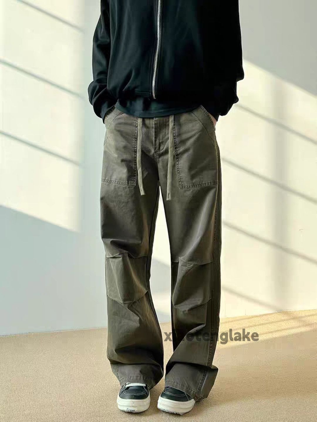 Designer × Japanese Brand × Vintage Utility military pleated loose baggy work cargo pants Size US 32 / EU 48 - 3 Thumbnail