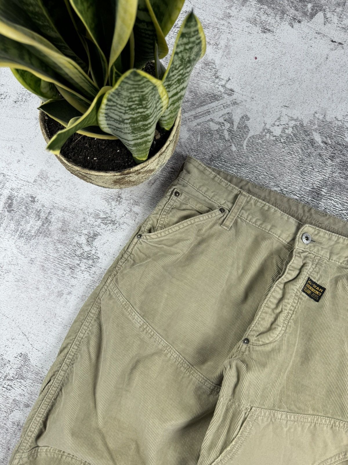G-Star G-Star Denim Concept Elwood Velvet Y2K Pants Trousers Jeans Size US 33 - 7 Thumbnail