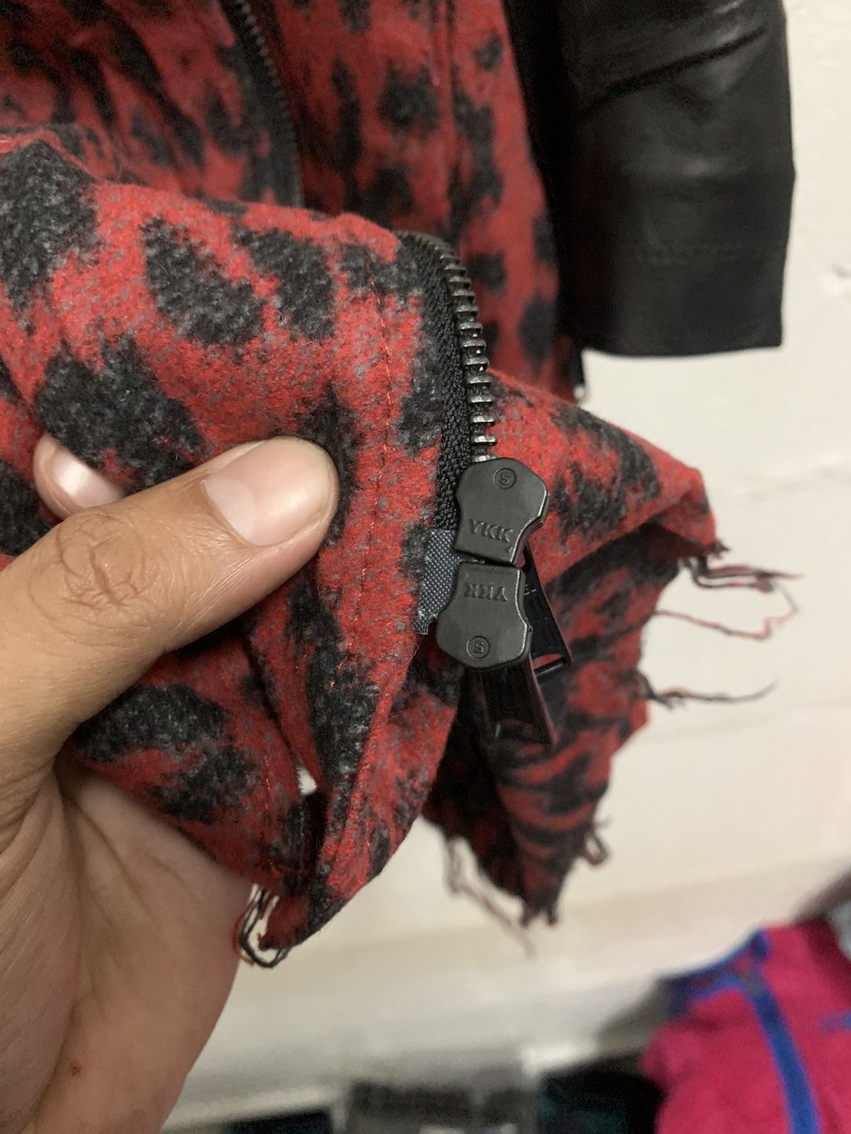 Diesel Diesel Coat Wool Blend Cheetah Contrast Leather Sleeve Size XS / US 0-2 / IT 36-38 - 16 Thumbnail