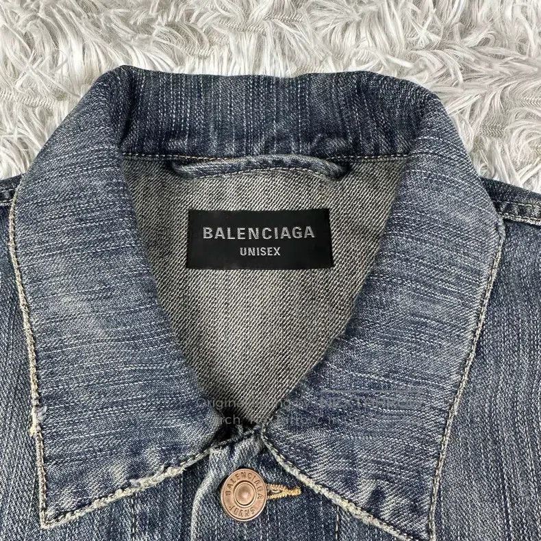 Balenciaga Balenciaga Double B Bitcoin Logo Denim Jacket Size US M / EU 48-50 / 2 - 5 Thumbnail