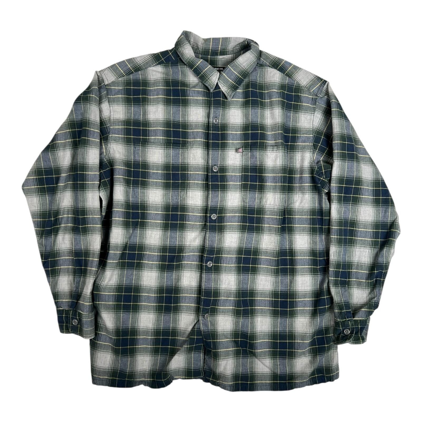 Polo Ralph Lauren Polo Jeans Co Ralph Lauren Shirt Mens Large Green Plaid Flan Size US L / EU 52-54 / 3 - 1 Thumbnail