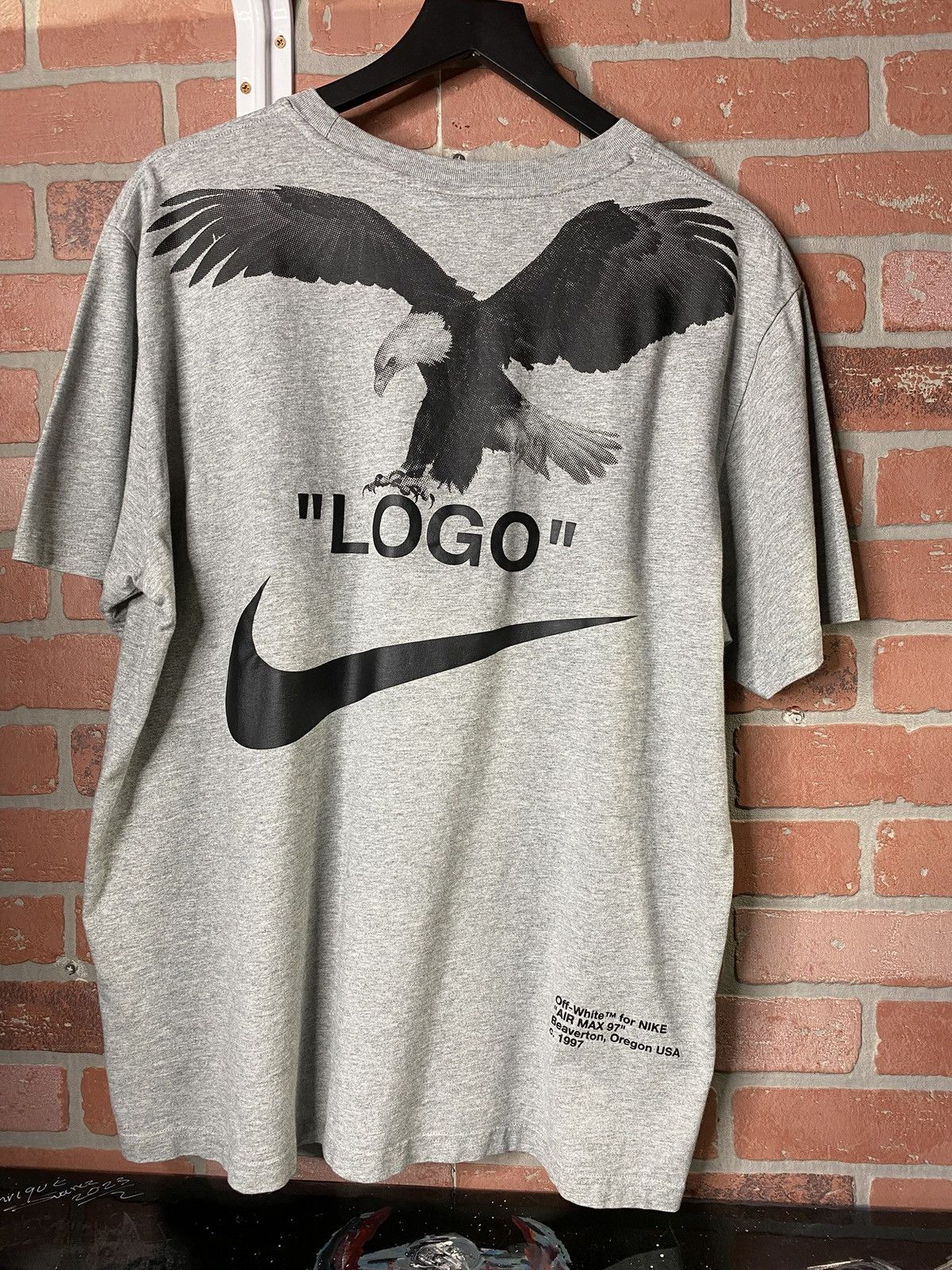 Off-White Off-White Nike T-Shirt Grey Virgil Abloh Tee Size Large Size US L / EU 52-54 / 3 - 1 Thumbnail