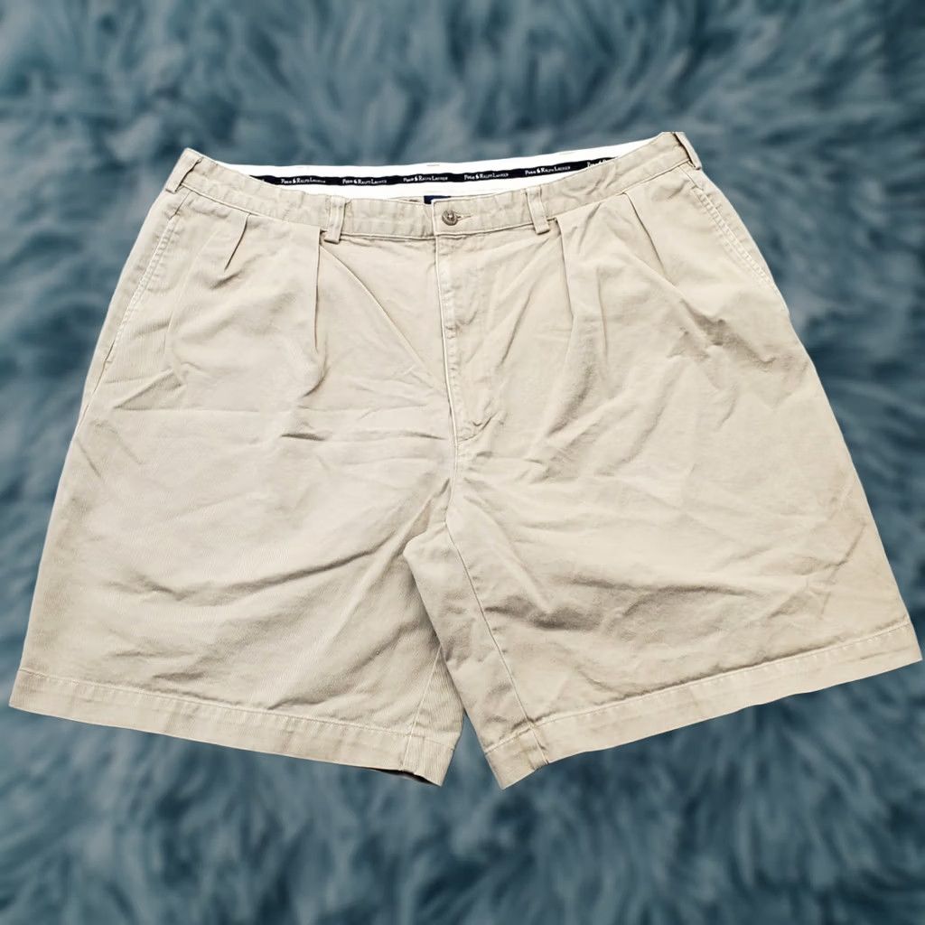 Polo Ralph Lauren Polo Ralph Lauren Chino Shorts Mens Size 40 Tan Pleated Classic Fit Low Waist Size US L / EU 52-54 / 3 - 1 Thumbnail