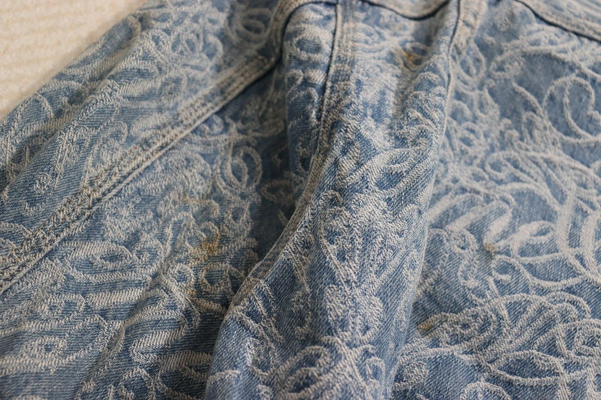 Supreme Supreme 22fw Script Jacquard Denim Jacket Size US M / EU 48-50 / 2 - 6 Thumbnail