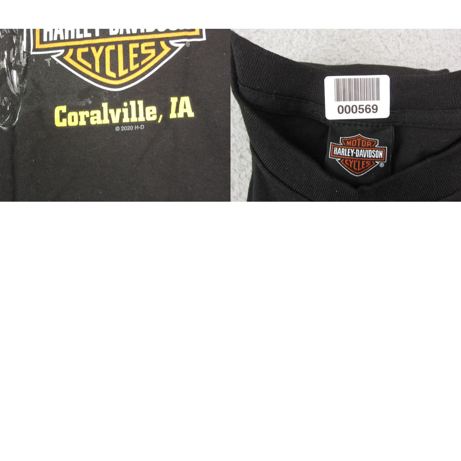 Harley Davidson Harley-Davidson Shirt Mens Small Black Logo Harley-Davidson T-Shirt Crew Neck Short Sleeve Regular Fit Men Size US S / EU 44-46 / 1 - 9 Thumbnail