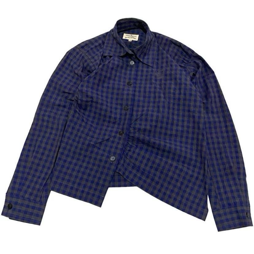 Designer × Vivienne Westwood 💥Vivienne Westwood Anglomania Checkered Asymetric Shirt Size XS / US 0-2 / IT 36-38 - 1 Thumbnail