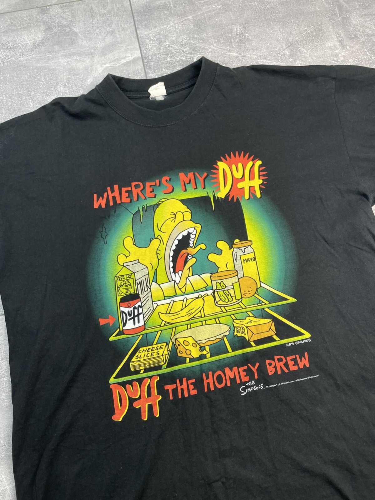 The Simpsons The Simpsons 1996 Vintage T-shirt Duff The Homey Brew Size US L / EU 52-54 / 3 - 3 Thumbnail