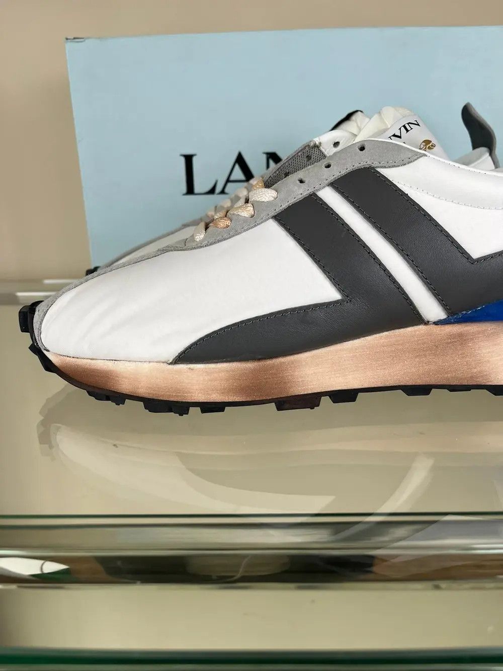 Lanvin Low Top Runner Sneakers in Multicolor Size US 11 / EU 44 - 9 Thumbnail