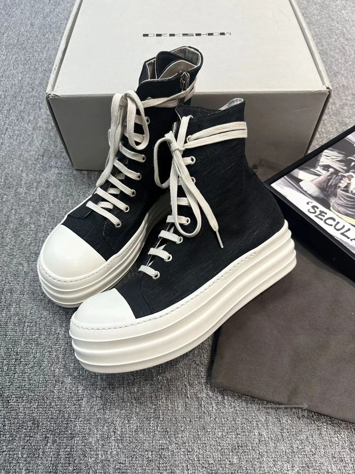 Rick Owens rick owens thick sole casual sneakers. Size US 9 / EU 42 - 3 Thumbnail