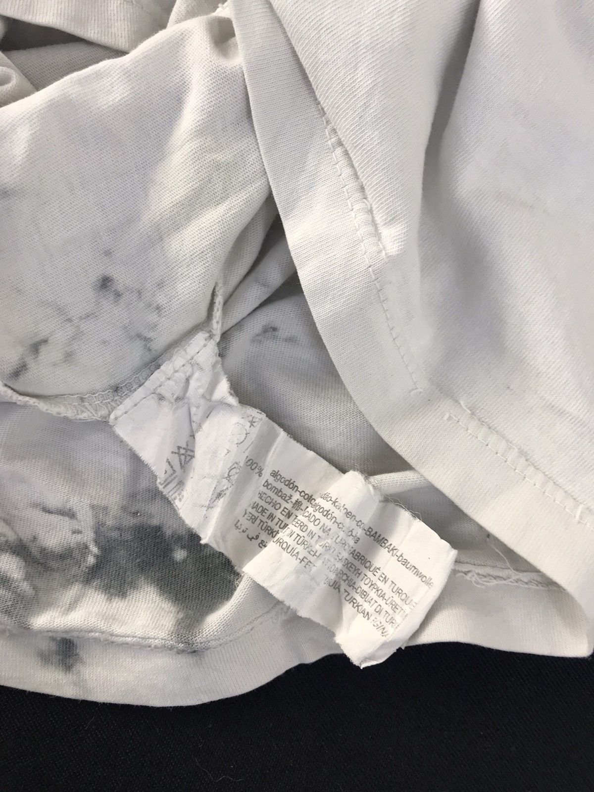 Designer Pull & Bear Next Wish Hand Bone Acid Wash Style Printed Tee Size US L / EU 52-54 / 3 - 6 Thumbnail