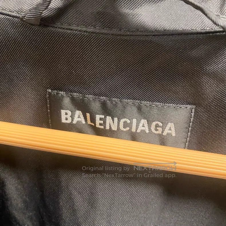 Balenciaga Balenciaga Black and Blue Double-Layered Retro Jacket Scho Size US S / EU 44-46 / 1 - 3 Thumbnail