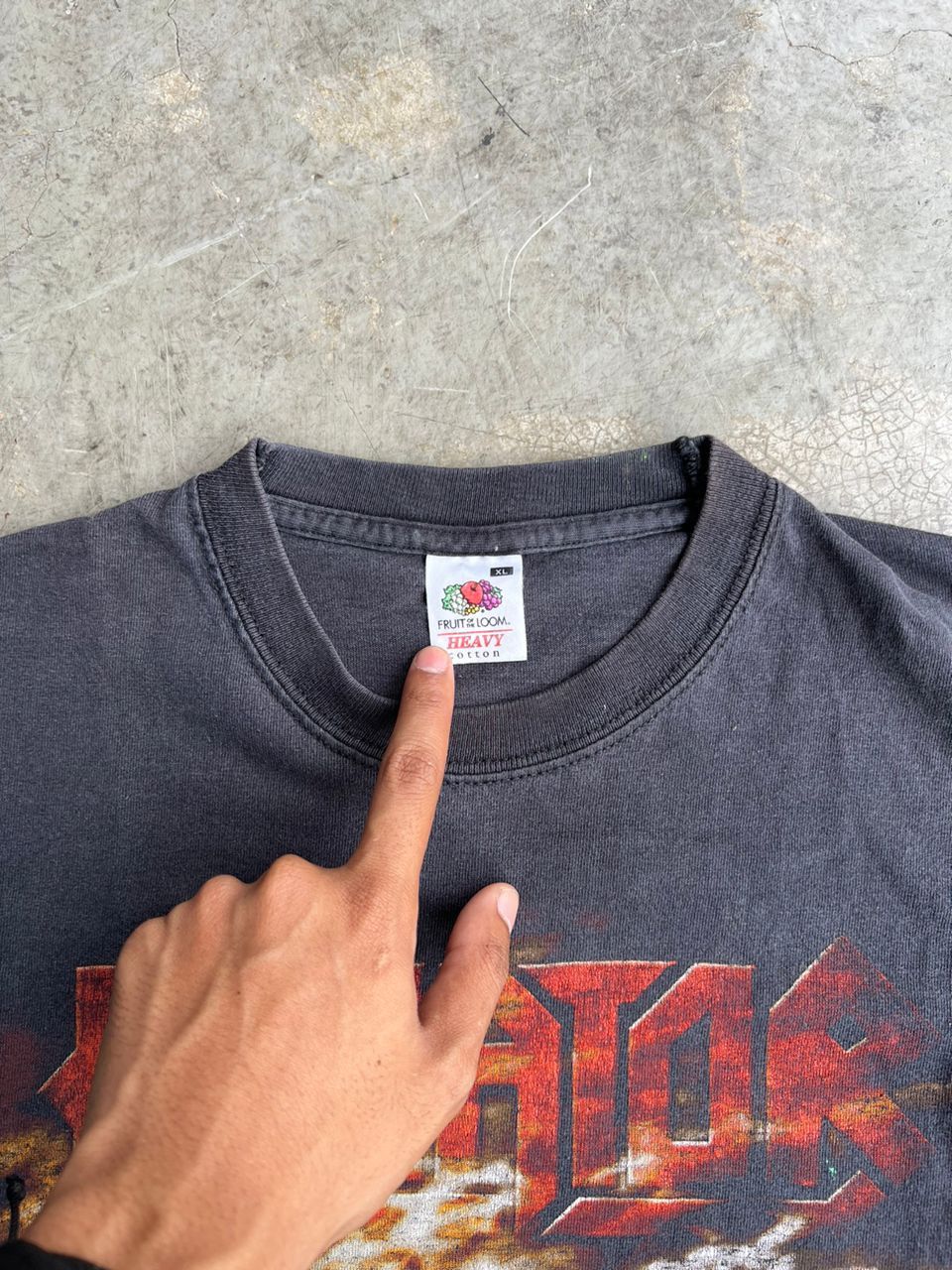 Band Tees Kreator Dying Alive Faded Tshirt Size US XL / EU 56 / 4 - 4 Thumbnail