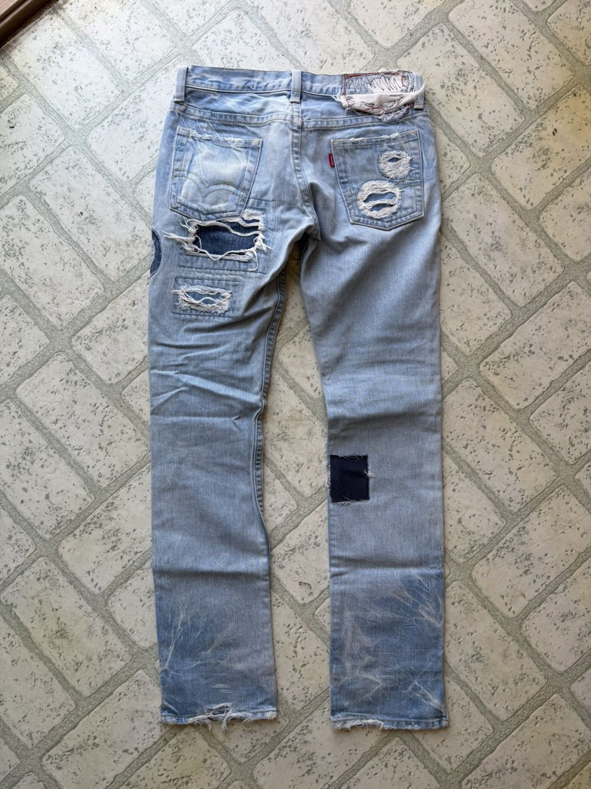 Hysteric Glamour Vintage Hysteric Glamour Boro Patched Jeans Size US 29 - 2 Thumbnail