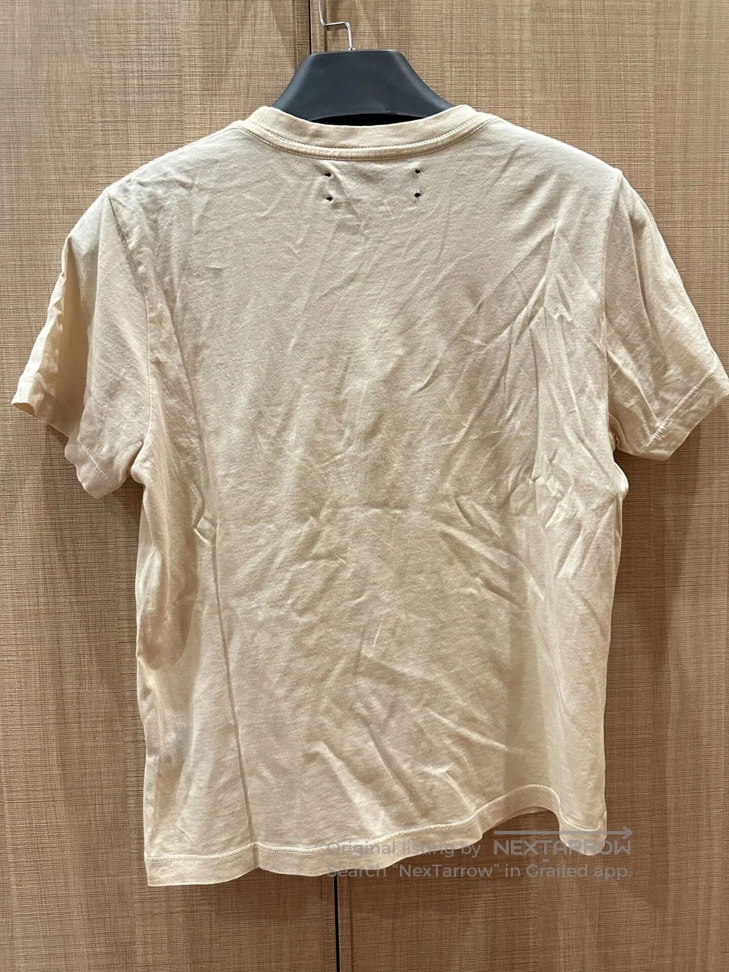 Amiri Amiri Beige Core Logo T-Shirt Size S. Size US S / EU 44-46 / 1 - 2 Thumbnail