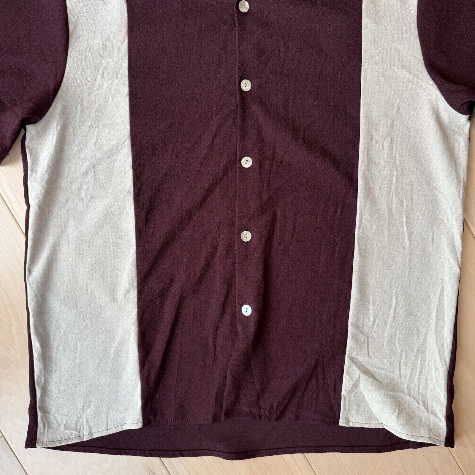 Vintage Vintage Da Vinci California Shirt XL Maroon 90s Chicano Low Size US XL / EU 56 / 4 - 4 Thumbnail